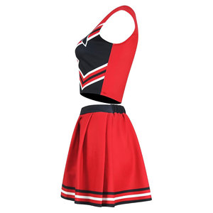 Conjunto de Top y Falda de Animadora para Mujer, Disfraz de Animadora para Cosplay, Halloween, Fiestas, Diseño Personalizado, Elegante y Cómodo - Product Image 3