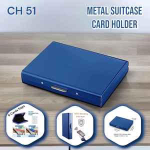 Porte-cartes en métal de luxe pour homme, en alliage d'aluminium de haute qualité, rigide, best-seller - Product Image 1