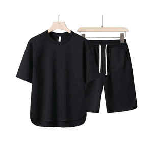 Nueva Colección en Tendencia, Conjunto de Verano para Hombre de 2 Piezas, Camiseta y Pantalones Cortos, Cómodo, Manga Corta, 100% Algodón, Estampado Floral, Casual, Multi - Product Image 5