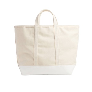 Sac fourre-tout en toile de coton naturel écologique |   Sac de courses réutilisable cousu |   Fournisseur OEM ODM de logos personnalisés - Product Image 4