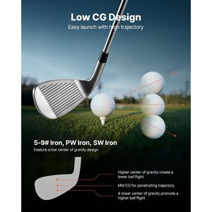 Set di mazze da Golf da 12 pezzi da donna con mano destra completo 460CC #1 pilota #3 5 Fairway Wood #4 ibrido #5/#6/#7/#8/#9/# PW/# SW Golf - Product Image 4