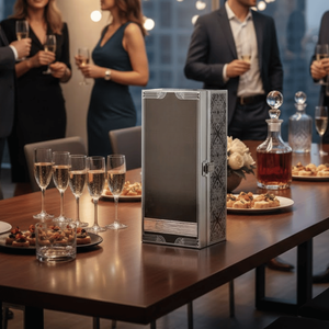 Caja de Embalaje para Botellas de Papel Kraft Reciclado Ecológico |   Caja de Regalo de Cartón Marrón con Forro de Esponja para Botellas de Vino y Aceite - Product Image 4