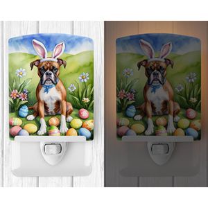 UL-Certified Compact Ceramic <b>Night</b> <b>Light</b> New Easter Egg Hunt 6x4x3 Multicolor for Bedroom <b>Bathroom</b> Nursery Hallway Kitchen - Product Image 2