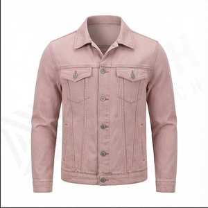 Chaqueta vaquera con forro de Sherpa y cuello de piel cálida de algodón para hombre, chaqueta vaquera acolchada informal elegante con botones, abrigos, prendas de vestir, chaquetas para hombre - Product Image 2