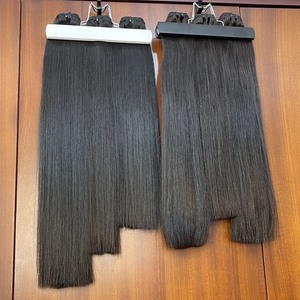 100% cabello virgen vietnamita crudo sedoso liso Natural paquetes de cabello liso cabello humano virgen al por mayor con> = 60% Ratio - Product Image 6