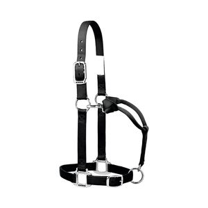 Premium Nylon Horse <b>Halter</b> with Solid Brass Buckles Adjustable Heavy-Duty Equestrian Headstall - Product Image 1