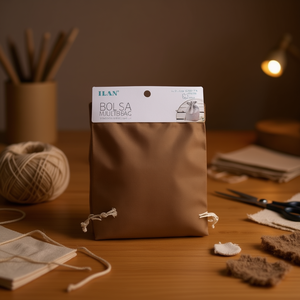 Bolsa Multiusos ILAN 9x12cm 3 Piezas Color Café para Manualidades y Almacenamiento - Product Image 3