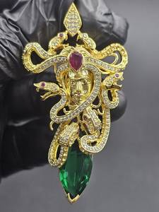 Pendentif Dragon Décoratif Hip Hop en Argent 925 Plaqué Or, Bijou de Mode, Pendentif de Luxe en Moissanite VVS, Pendentif Personnalisé - Product Image 2