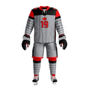 เสื้อฮ็อกกี้คุณภาพสูงสวมชุดระเหิดชื่อทีมโลโก้ระเหิดทีมชุดที่กําหนดเองทําชุดฮ็อกกี้น้ําแข็งผู้ชาย - Product Image 1