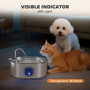Fontanella per Gatti Ultra Silenziosa in Acciaio Inox da 7L con Filtri per Gatti, Cani e Case con Più Animali Domestici, Capacità 246 oz - Product Image 4