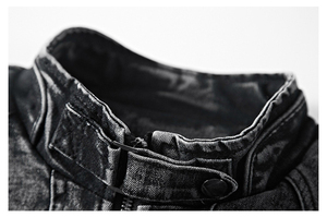 High Street OEM Services Reasonable Prices Latest Style Stand Collar <b>Denim</b> <b>Jacket</b> Best Quality New Model Custom Front Logo Men - Product Image 4