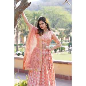 ชุดแต่งงานออกแบบ lehenga choli - Product Image 1
