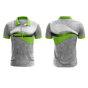 Maillot de golf personnalisé pour homme à manches courtes, séchage rapide, impression intégrale par sublimation, polyester et élasthanne, avec logo - Product Image 4