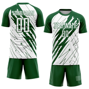 เสื้อฟุตบอลแบบยูนิเซ็กซ์ สีเขียวเคลลี่ โลโก้ด้านหน้า ผ้าฝ้ายแท้ 100% แห้งเร็ว ระบายอากาศได้ดี - Product Image 2