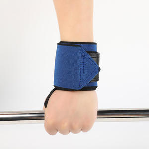 Blue Heavy Duty Weightlifting Wrist Wraps Elastic <b>Gym</b> Wrist Support <b>Straps</b> for Powerlifting Workout Fitness <b>Gym</b> Equipments - Product Image 3