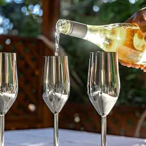 Venta Directa de Copas de Champán de Acero Inoxidable Irrompibles de 250 ml, Idea de Regalo, Reutilizables para Interiores y Exteriores - Product Image 5
