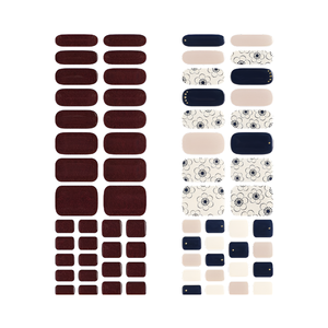 Bandes de gel semi-durcies pour ongles, fournisseur OEM coréen, personnalisables, couleurs Vin, Sorbet, Botanique, Bleu marine - Product Image 3