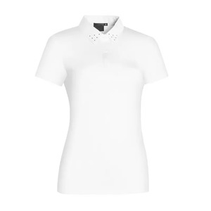 Camisetas polo de algodón lisas para mujer al mejor precio, camisetas con logo personalizado de color sólido, estilo deportivo y ajustado, camiseta polo para mujer. - Product Image 2