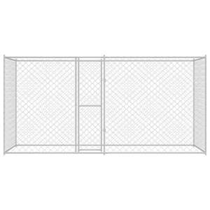 Cage pour chien en acier galvanisé argenté 157,48 x 78,74 x 78,74 pouces, optimisée pour une meilleure lisibilité et une meilleure visibilité aux moteur de recherche - Product Image 4