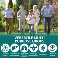 Gotas de Apoyo Linfático de Amazon en Tendencia, Complejo 21 en 1, 6000mg de Potencia, Sin Azúcar, Líquido Detox Adelgazante, Marca Privada