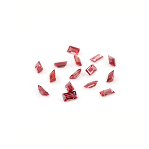 Zafiro Padparadscha Natural Sin Tratar, Calibrado en Forma de Baguette 1.5x3mm, Gema de Zafiro Natural Facetada Suelta para Joyería - Product Image 1