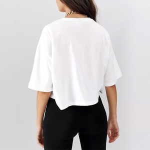 T-shirt court de haute qualité, grande taille, fabriqué en usine au Pakistan, respirant, pour femmes. - Product Image 4