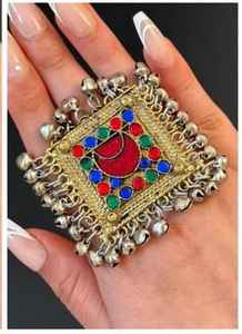 Custom Manufacturers Latest Designs Afghan Kuchi Vintage Jewelry <b>Sets</b> 2026 Wedding Party Wear Handmade Afghani <b>Rings</b> <b>For</b> <b>Women</b> - Product Image 3