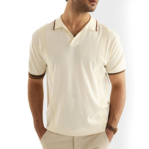 Flexible fit men polo <b>shirt</b> cotton short sleeve <b>collared</b> <b>t</b>-<b>shirt</b> breathable summer wear slim fit stylish casual clothing - Product Image 1