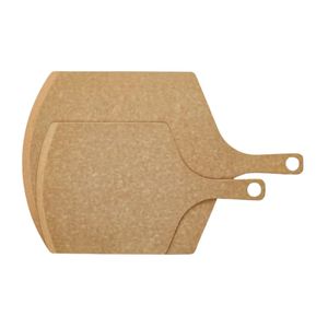 Brown Paddle Cutting Board <b>Set</b> with Handles Large <b>Small</b> Chopping Serving Boards for Kitchen Meat Vegetable Fruit Food - Product Image 1