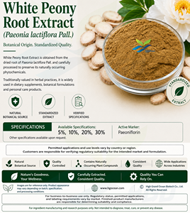 HGO Factory Direct Supply Pure Natural White <b>Peony</b> Root (Paeonia lactiflora) Extract (Food Grade) Specification Paeoniflorin 5% - Product Image 3