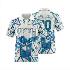 Camiseta Deportiva de Lona con Estampado Digital Personalizado para Hombre, Totalmente Estampada, 160GSM, Poliéster Transpirable, para Cricket, Golf y Equipos - Product Image 3
