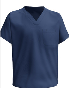 High Quality Cotton Blends Denim Medical Scrub <b>Sets</b> Comfortable Breathable Unisex Hospital Scrubs Customized Colors for <b>Doctors</b> - Product Image 3