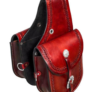 Bolsa de Cuero para Sillín de Caballo Estilo Western, para Motocicleta, Hecha a Mano, Tallada a Mano, 100% Cuero de Búfalo, Color y Logotipo Personalizables - Product Image 1