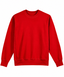 เสื้อสเวตเชิ้ตผ้าฟลีซสีเขียวอ่อนลายเส้น ผู้ชาย คอกลม แขนยาว ล้างสีแบบแอซิด ผ้าเรียบ ใส่สบาย อุ่นในฤดูหนาว ผ้าฝ้ายนุ่ม OEM - Product Image 2