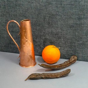 Copper Water <b>Jug</b> Vintage Style Hammered Finish Wide Mouth Design Durable Metal Pitcher for <b>Drinks</b> Party Use - Product Image 2
