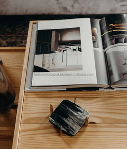 Sous-verres en corne de buffle classiques élégants faits à la main pour la décoration intérieure naturelle pour thé café jus de vin pour Restaurant Bar hôtel bureau FWE - Product Image 5