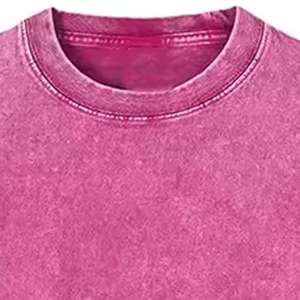 Camiseta de Hombre, Estilo Vintage, Lavado Ácido, 100% Algodón, Tejido de Punto, Estilo Hip Hop Urbano, Mangas Regulares Extra Grandes, Alta Calidad, Digital - Product Image 3