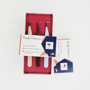 Pince à épiler à pointe en fibre volume russe à 90 degrés logo personnalisé pince à cils collection couleur mate beauté durable pince à cils - Product Image 2