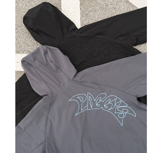 <b>Men's</b> Black Hooded <b>Jacket</b> Pants Set Solid Color Casual Quick Dry Polyester Streetwear Two Piece Outfit Autumn Wear Customized - Product Image 4