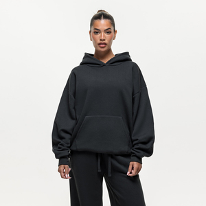 Custom Logo Winter Front High Quality Women Lightweight Casual Workout Sports <b>Top</b> Oversized Gym Sweatshirt Luxury Hoodie - Product Image 1