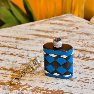 Venus Leathers Were <b>Hot</b> Selling Luxury Mini Black Checkered Genuine Leather Waterproof Strong Lightweight Hip <b>Flasks</b> Pocket - Product Image 3