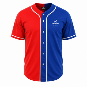 Maillot de baseball unisexe grande taille à séchage rapide et respirant, 100 % polyester, imprimé en 3D, manches courtes, dernier design 2026, vêtements de sport d'équipe - Product Image 1