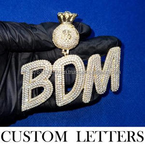 Collier pendentif Hip Hop « 303 » personnalisé, chaîne de luxe avec diamants Moissanite, cadeau de bijoux de luxe - Product Image 4
