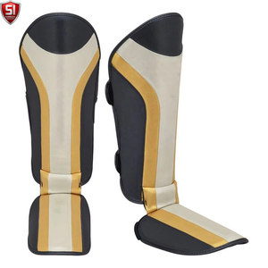 Protège-tibias en PU avec fermeture auto-agrippante pour la protection sportive des adultes, design léger - Product Image 1
