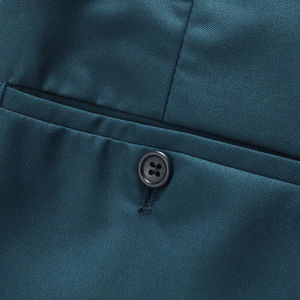 Trajes de Dos Piezas para Hombre, Corte Slim Fit, Color Sólido, Blazer y Pantalón, Traje de Oficina para Caballero, con Cierre de un Solo Botón - Product Image 4