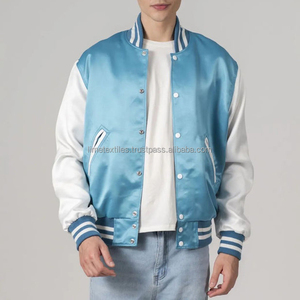Veste en satin vintage personnalisée de haute qualité, veste de style universitaire personnalisée, veste brodée avec logo personnalisé - Product Image 4