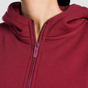 Sudadera con Capucha Personalizada de Marca Propia para Mujer, Corte Regular, Ropa de Invierno, Sudadera con Cierre en el Cuello - Product Image 6