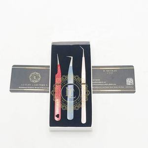 Pince à cils Style Volume en acier inoxydable de qualité supérieure à 45 degrés argenté poignée confortable Durable nouveau Design 90 - Product Image 1