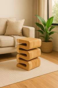 Table d'appoint en bois simple, conçue pour un confort quotidien, avec une hauteur pratique, une finition lisse et une grande durabilité - Product Image 4