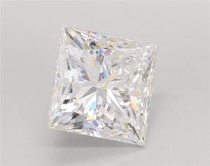 Diamante de corte princesa cultivado en laboratorio de 5.07 CT D VVS2 para la fabricación de joyas con diamantes CVD - Product Image 1